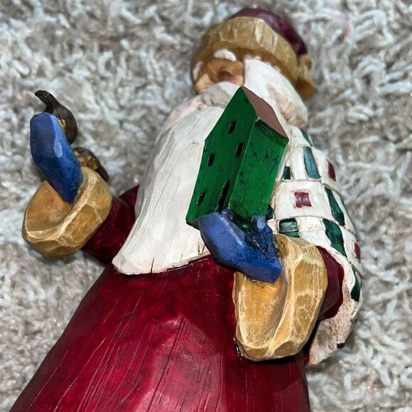 Jim Shore Santa Christmas Ornament Birds Birdhouse Roosters Enesco 2002 - Picture 6 of 16